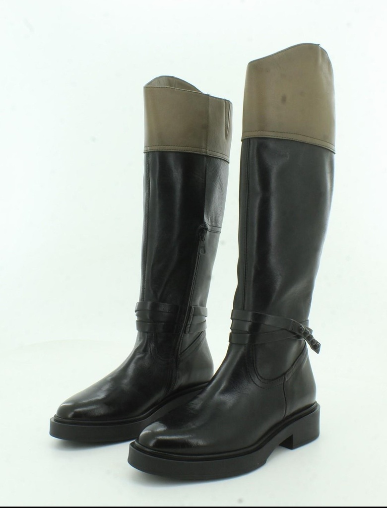 LADIES LONG LEATHER BOOTS P84307 Nut