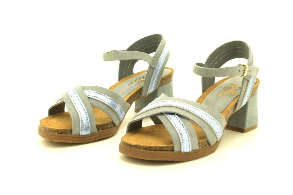 [ZAHARA-0012 Metano] WOMEN'S LEATHER SANDALS l