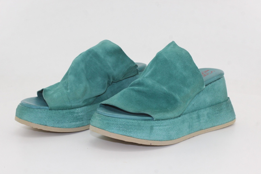 WOMEN'S LEATHER SANDALS B27003 Emerald