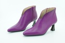 WOMEN'S POINTED TOE LEATHER SHOES HI233018 Magenta