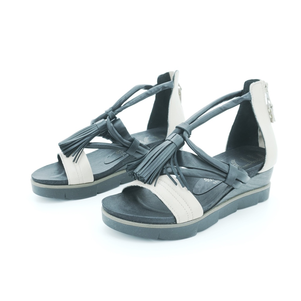 [2024MJS07] LADIES LEATHER WEDGE SANDAL T38003