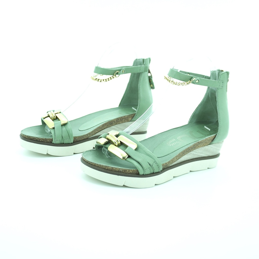 [2024MJS06] LADIES LEATHER WEDGE SANDAL T38002