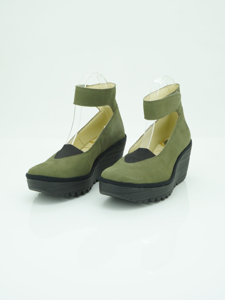 [YOU529FLY] LADIES LEATHER WEDGES