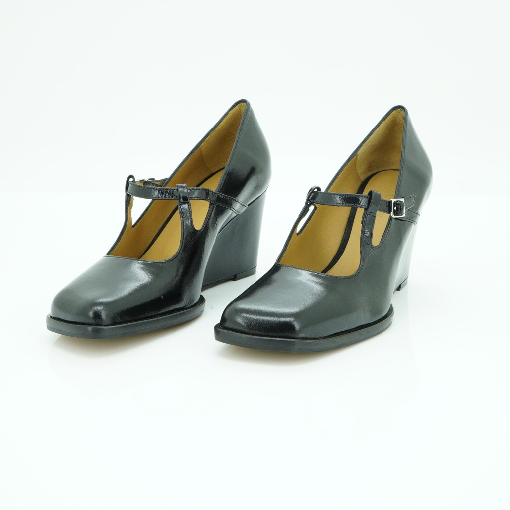 [22825] LADIES LEATHER WEDGE SHOES
