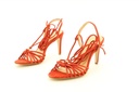 LADIES SUEDE HEEL SANDALS
